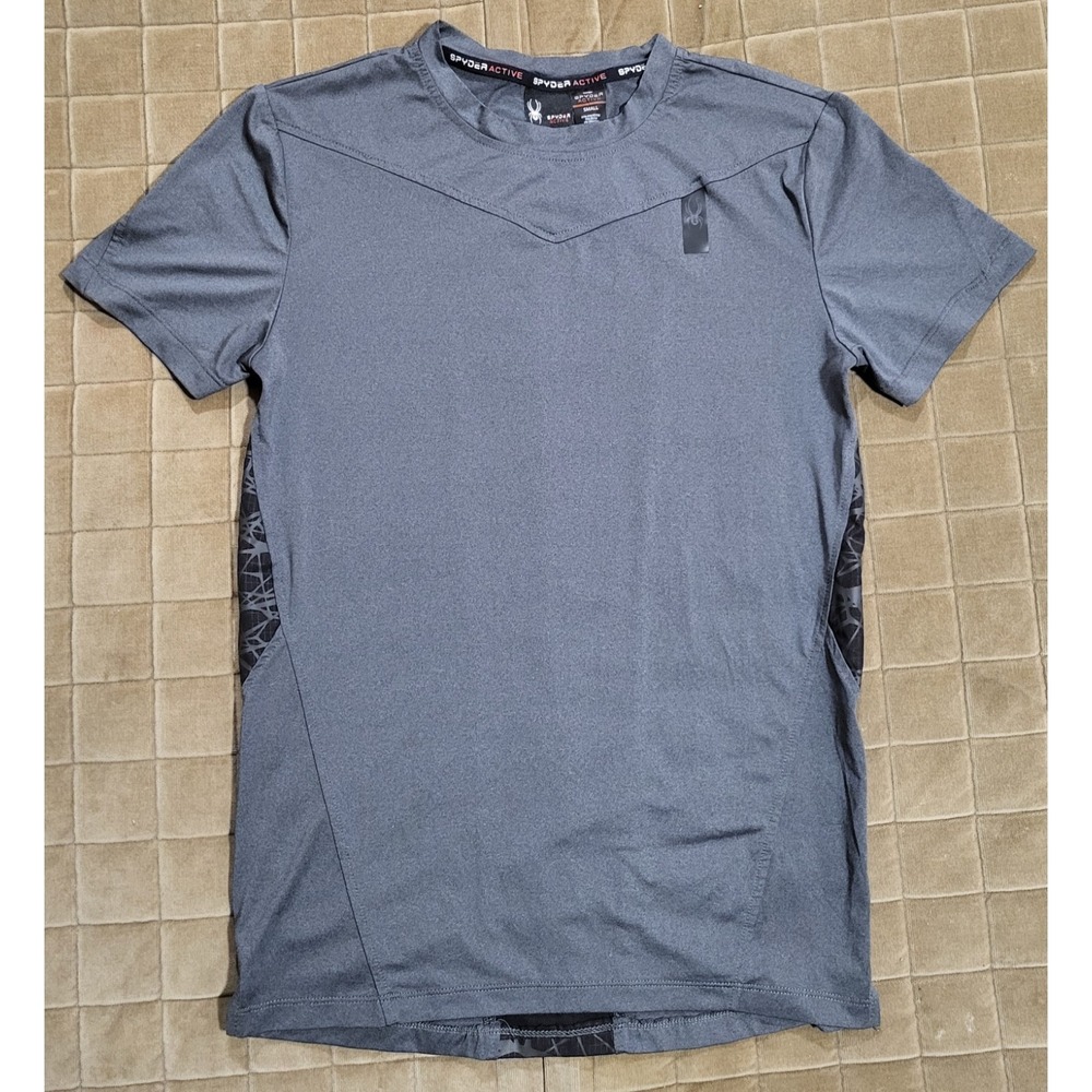 Spyder T Shirt Mens Size Medium Grey Active